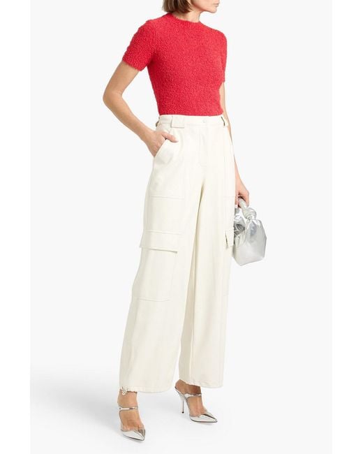 Jonathan Simkhai White Sofia Cargo Pants