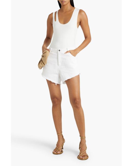 Commando Cutout Neoprene Bodysuit in White Lyst