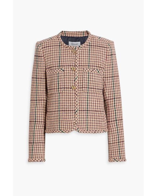 10 Crosby Derek Lam Natural Emilia Cotton-blend Tweed Jacket