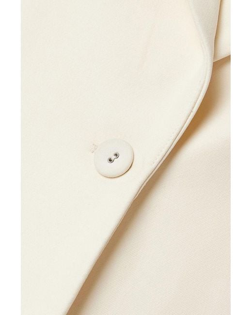 Brandon Maxwell Natural Wool-Blend Blazer