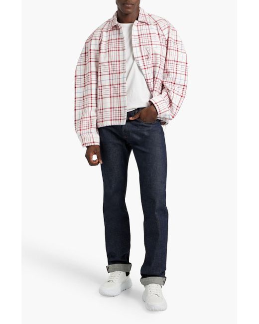 Jacquemus Pink Criollo Checked Cotton-Jacquard Overshirt for men