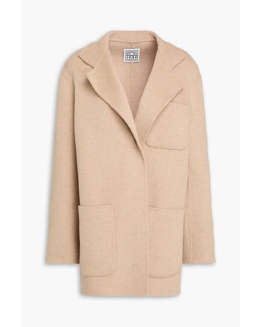Totême  Natural Brushed Wool-felt Jacket
