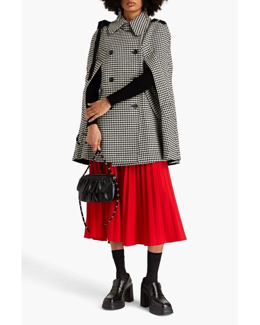 Red valentino deals houndstooth coat