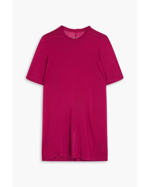 Rick Owens Pink Level Stretch-jersey T-shirt for men
