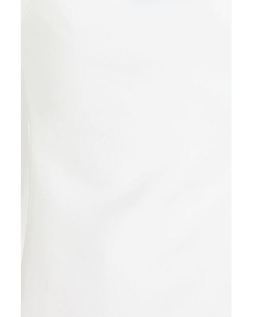LEO LIN White Lucinda Satin Maxi Dress