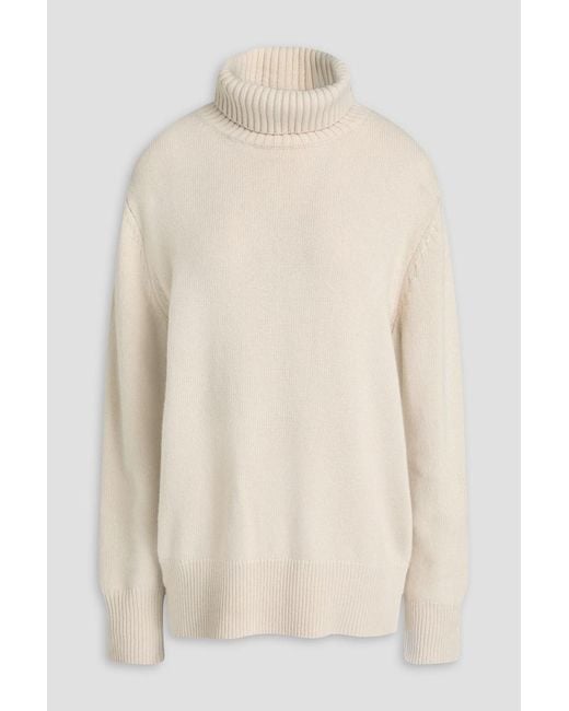 Joseph Natural Knitted Turtleneck Sweater
