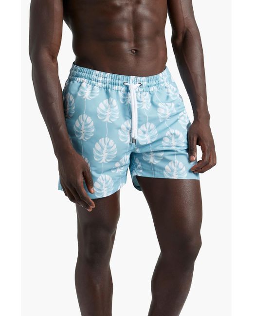 Frescobol Carioca Kurze badeshorts mit print in Blue für Herren