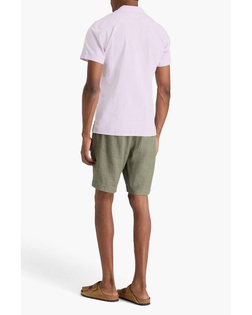 Orlebar Brown Pink Travis Cotton And Lyocell-Blend Shirt for men