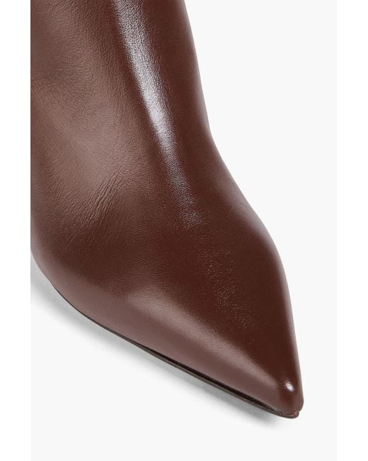 Alexandre Birman Brown Brena Leather Knee Boots