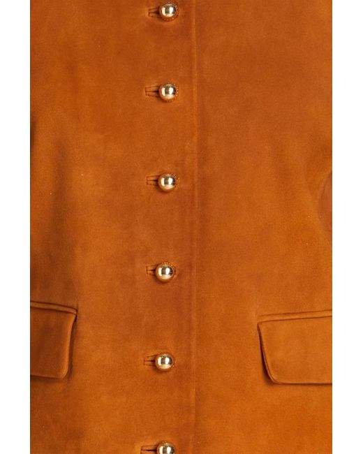 10 Crosby Derek Lam Orange Suede Jacket