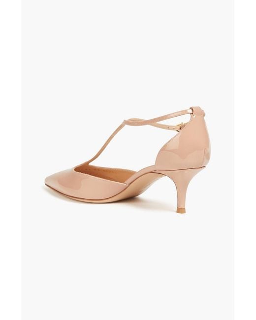 Gianvito Rossi Natural Patent-leather Pumps