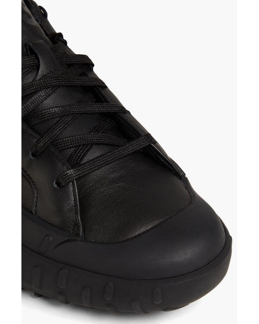 Y-3 Black Gr. 1p Leather Sneakers for men