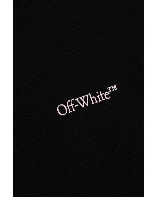 Off-White c/o Virgil Abloh Black Printed Cotton-Jersey T-Shirt for men