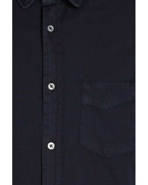Officine Generale Blue Eloi Cotton-poplin Shirt for men