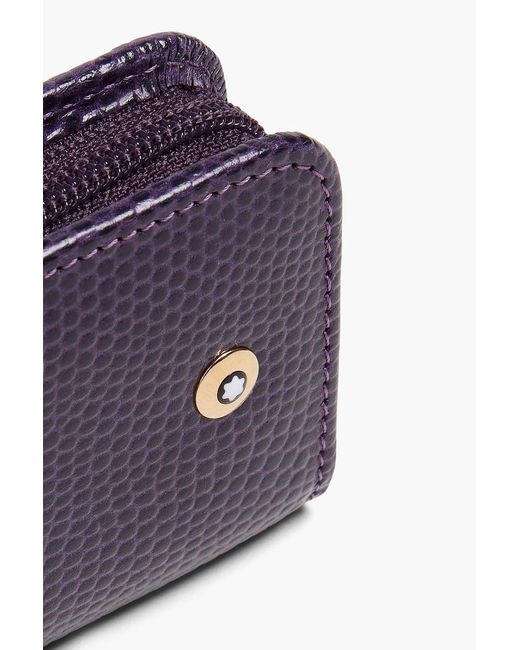 Montblanc Federmäppchen aus strukturiertem leder in Purple für Herren