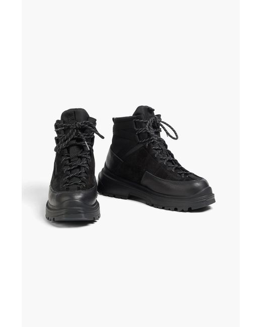 Canada Goose Black Journey Shell, Suede And Leather Hiking Boots for men