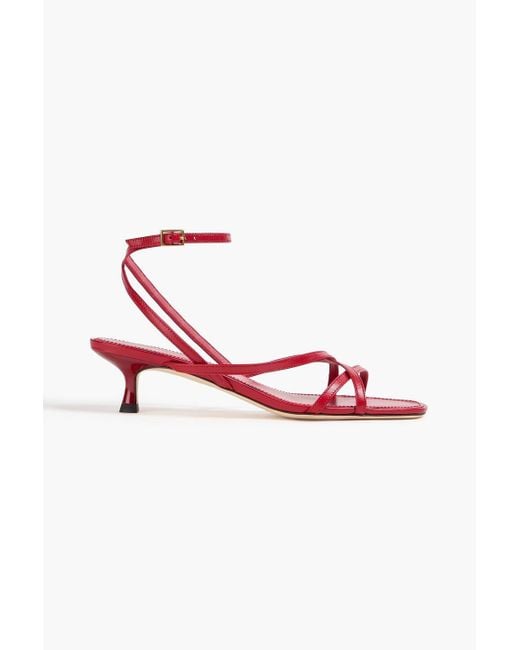 Tory Burch Red Leather Sandals