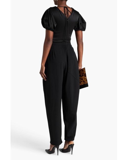 Stella McCartney Black Wool-blend Twill Tapered Pants