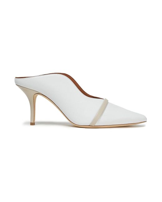 Malone Souliers Constance 70 Leather Mules in White - Lyst
