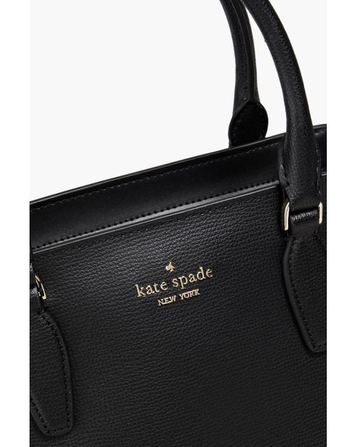 Kate Spade Black Pebbled-leather Tote