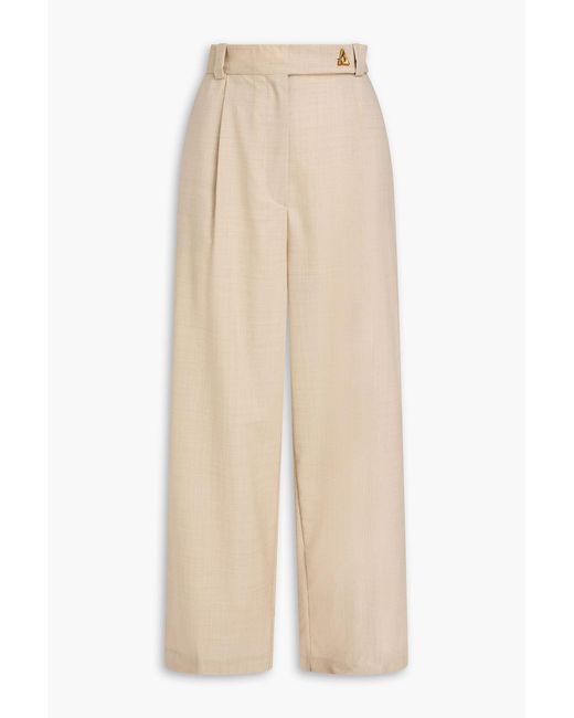 Aeron Natural Wool Wide-leg Pants