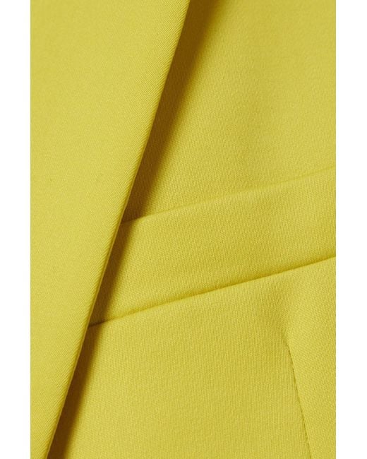 Another Tomorrow Yellow Oversized-blazer aus einer wollmischung
