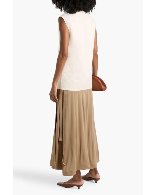 Totême  Natural Stretch-Jersey Midi Wrap Skirt