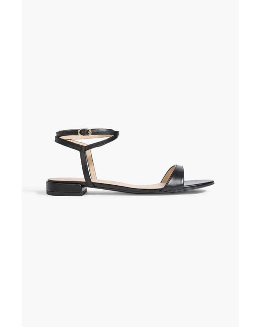 Stuart Weitzman White Leather Sandals