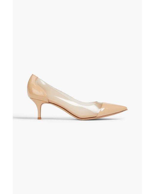 Gianvito Rossi Natural Plexi 55 Patent-leather And Tpu Pumps