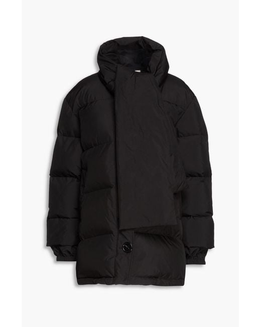 Nina Ricci Black Oversized Quilted Shell Down Jacket