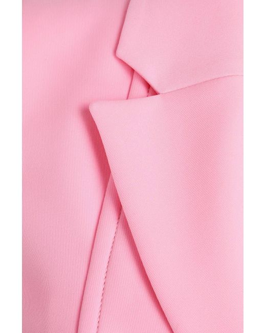 Boutique Moschino Pink Twill Peplum Blazer