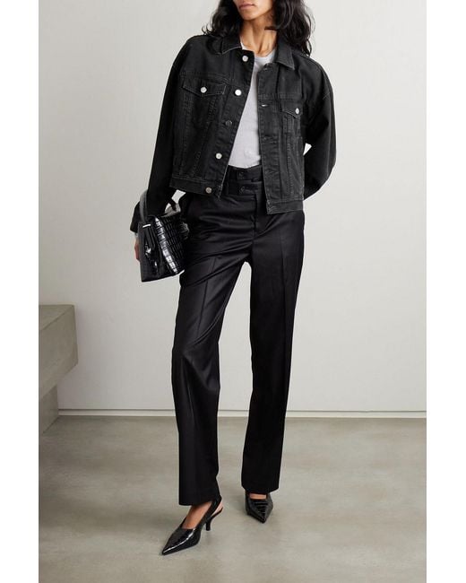 Veronica Beard Black Dave Denim Jacket