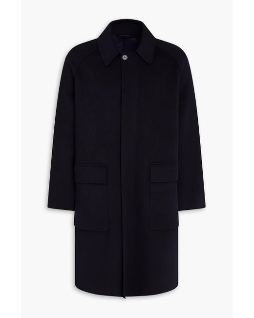 Officine Generale Blue Briac Wool-Felt Coat for men