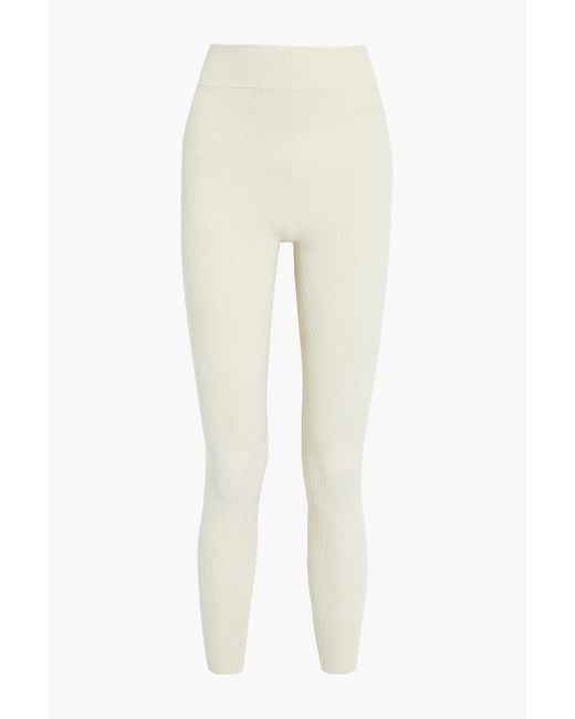 Yeezy Natural Ribbed Jersey leggings