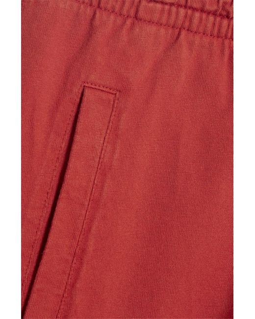 Acne Red Cotton-jersey Drawstring Shorts for men