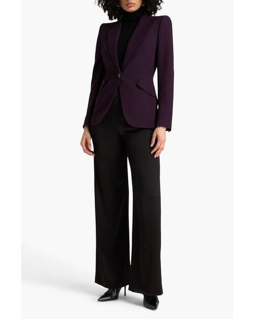 McQueen Blue Crepe Blazer