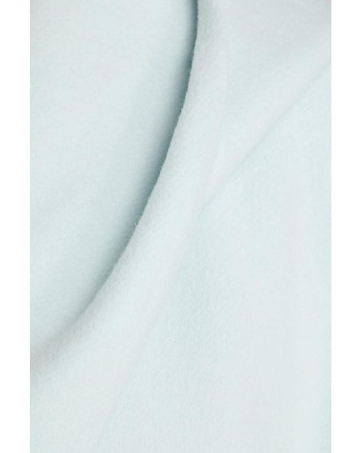 Zimmermann Blue Wool-Blend Felt Hooded Cape