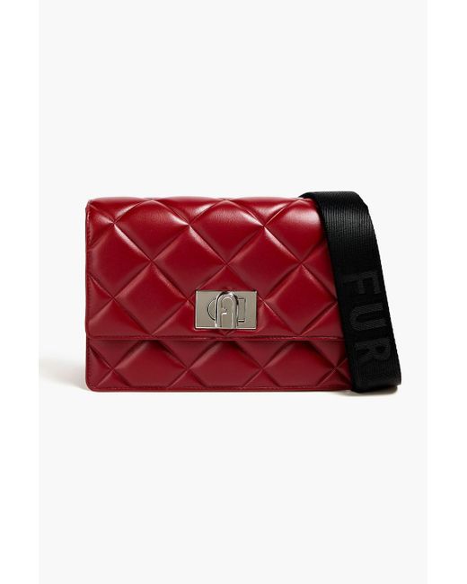 Furla 1927 Mini Quilted Leather Shoulder Bag in Red Lyst Canada