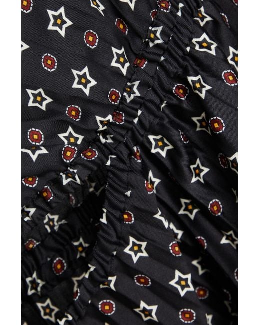 Sandro Black Midi Dress Polyester