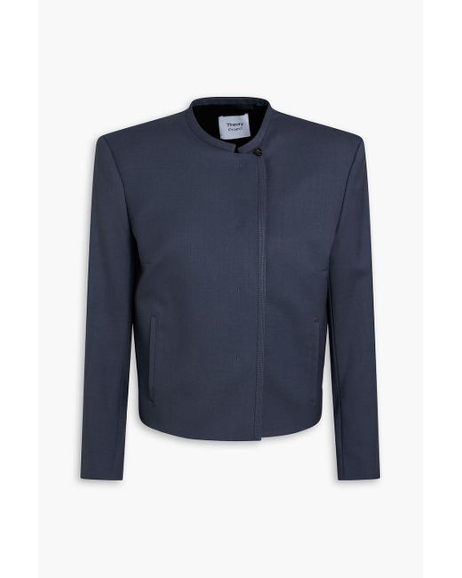 Theory Blue Jacke aus twill aus einer wollmischung