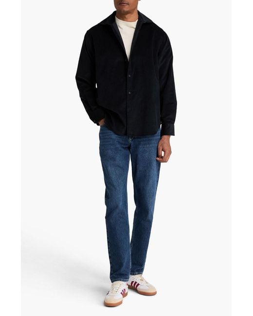 Rag & Bone Black Mateo Cotton-corduroy Shirt for men