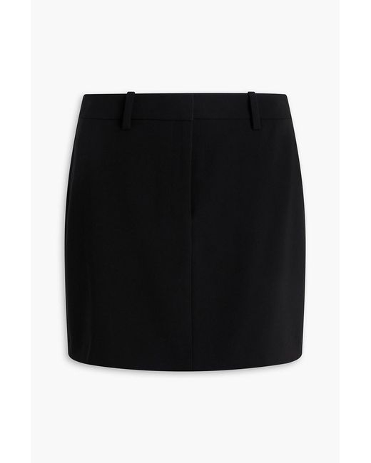 Theory Black Crepe Mini Skirt