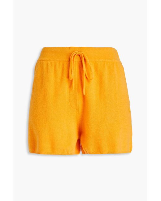 Loulou Studio Orange Toran shorts aus kaschmir