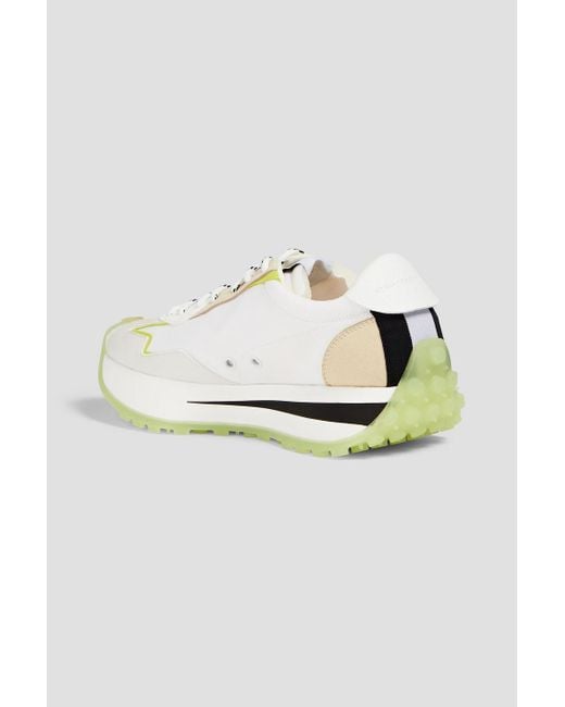 Stella McCartney White Canvas And Faux Leather Sneakers