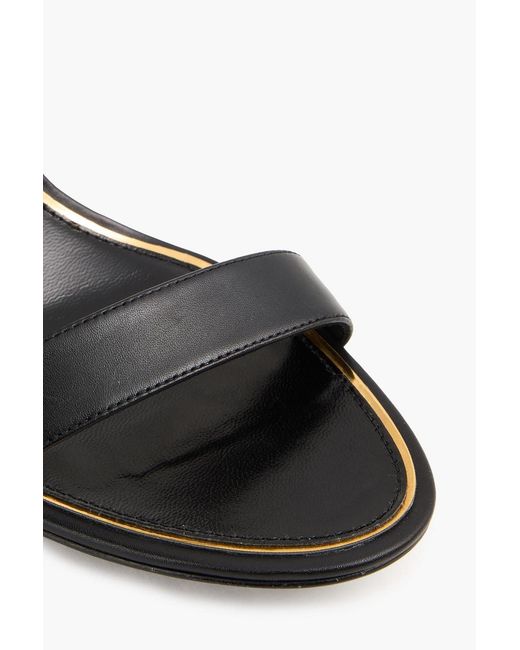 Tory Burch Metallic Leather Slingback Sandals