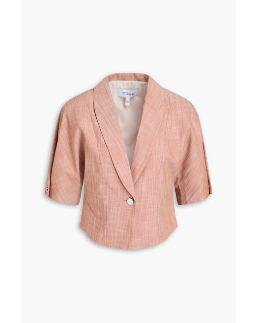 10 Crosby Derek Lam Pink Gabriel Woven Jacket