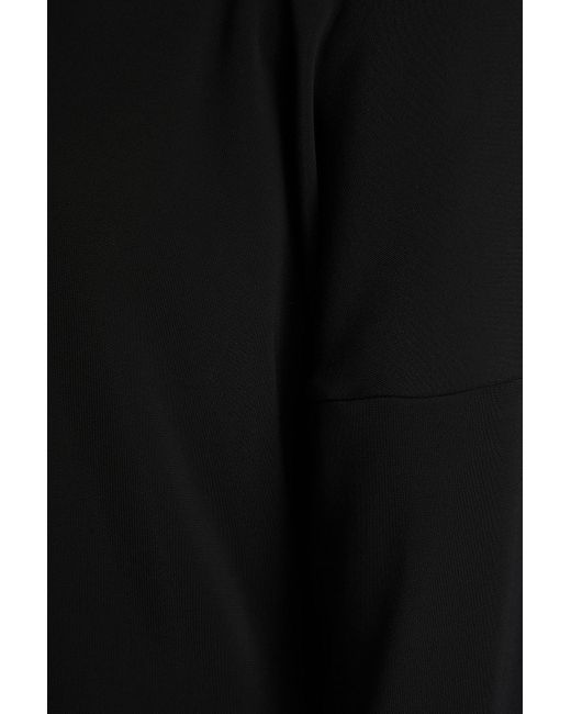 Victoria Beckham Black Cutout Jersey Top