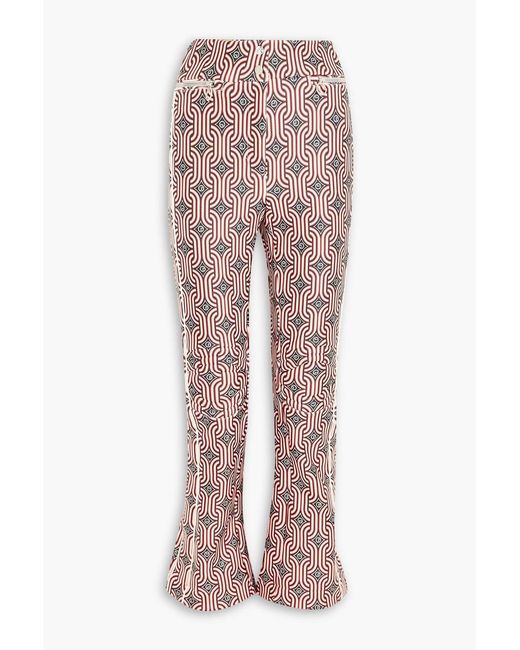 Fusalp Pink Celia Sixties Printed Bootcut Ski Pants