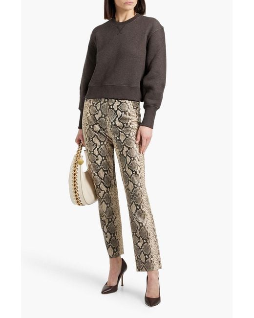 Ulla Johnson Brown Lumi French Cotton-Terry Sweatshirt