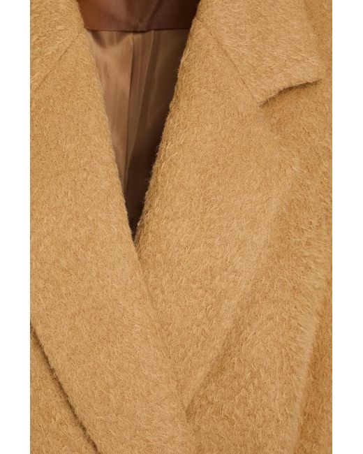 Rejina Pyo Natural Gracie Double-breasted Wool-blend Coat